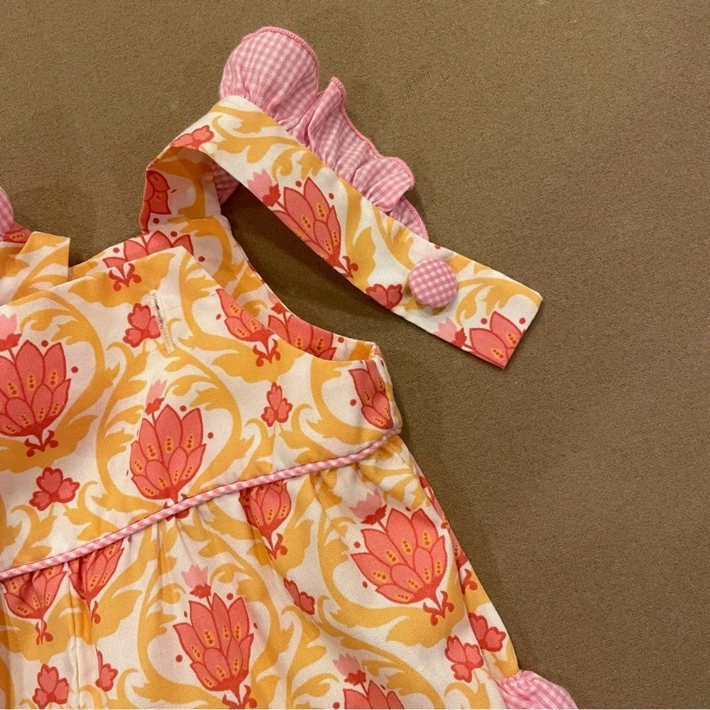 Shrimp & Grits Kids Baby Girls Ruffle Jumper Size 6M